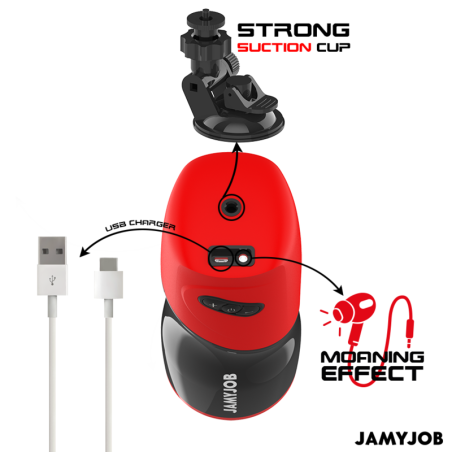 JAMYJOB - XPEED MASTURBADOR VAGINA AUTOMÁTICO 5 MODOS DE EMPUJE Y EFECTO SONIDO JAMYJOB