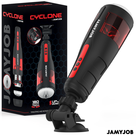 JAMYJOB - CYCLONE MASTURBADOR VAGINA AUTOMÁTICO 10 MODOS ROTACIÓN Y EMPUJE JAMYJOB