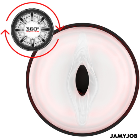 JAMYJOB - STORM MASTURBADOR VAGINA AUTOMÁTICO 10 MODOS ROTACIÓN Y EMPUJE JAMYJOB