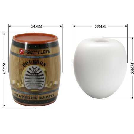 PRETTY LOVE - MASTURBADOR MASCULINO HUEVO BLANCO MODELO 2 PRETTY LOVE FLIRTATION