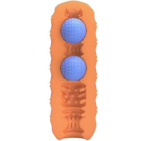 PRETTY LOVE - TWIN BALLS MASTURBADOR MASCULINO NARANJA PRETTY LOVE FLIRTATION