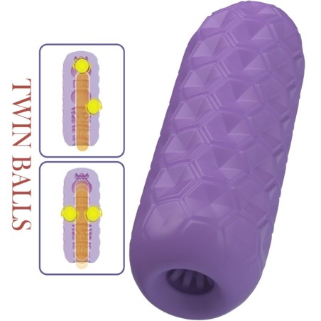 PRETTY LOVE - TWIN BALLS MASTURBADOR MASCULINO MORADO PRETTY LOVE
