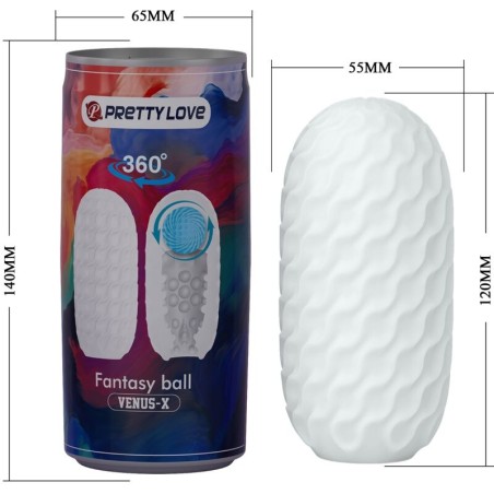 PRETTY LOVE - VENUS X MASTURBADOR MASCULINO MODELO 2 BLANCO PRETTY LOVE