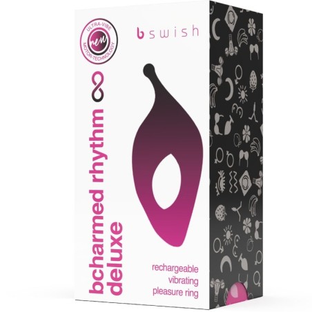 B SWISH - BCHARMED RHYTHM INFINITE DELUXE ANILLO PARA PENE 15 VIBRACIONES NEGRO B SWISH