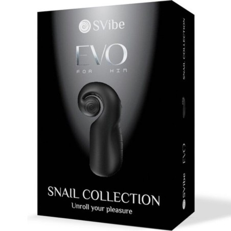 SNAIL VIBE - EVO FOR HIM MASTURBADOR MASCULINO SLIDE NROLL NEGRO SNAIL VIBE