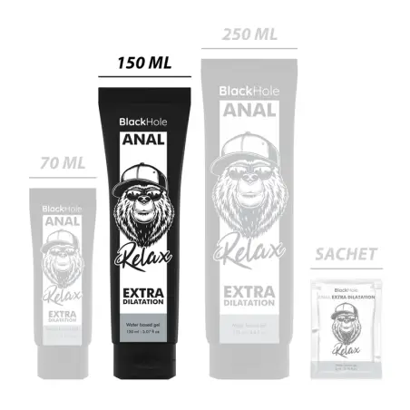 Gel Base Agua Dilatación Anal 150 ml | Black Hole