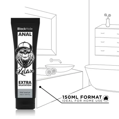 Gel Base Agua Dilatación Anal 150 ml | Black Hole