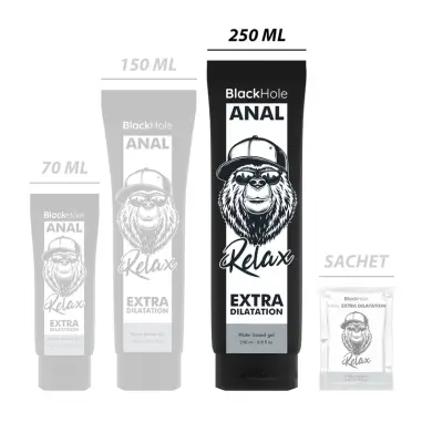 Gel Base Agua Dilatación Anal 250 ml | Black Hole