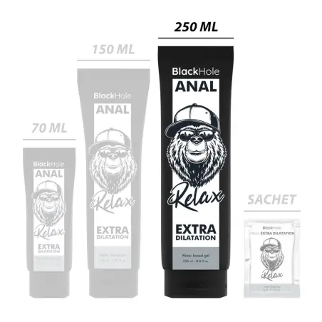 Gel Base Agua Dilatación Anal 250 ml | Black Hole