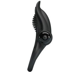 PRETTY LOVE - DOBLE ANILLO VIBRADOR + ESTIMULADOR CLÍTORIS 10 VIBRACIONES NEGRO PRETTY LOVE 2