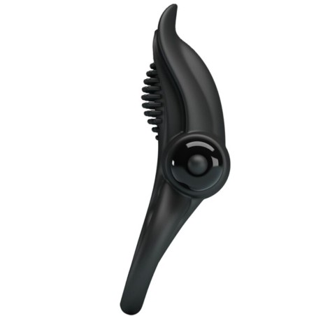PRETTY LOVE - DOBLE ANILLO VIBRADOR + ESTIMULADOR CLÍTORIS 10 VIBRACIONES NEGRO PRETTY LOVE