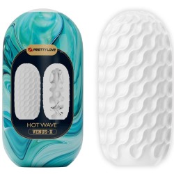 PRETTY LOVE - HOT WAVE MASTURBADOR MASCULINO SILICONA BLANCO PRETTY LOVE
