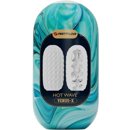 PRETTY LOVE - HOT WAVE MASTURBADOR MASCULINO SILICONA BLANCO PRETTY LOVE