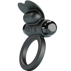 PRETTY LOVE - DEBONAIRE ANILLO VIBRADOR CONEJO 10 VIBRACIONES NEGRO PRETTY LOVE 2