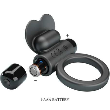 PRETTY LOVE - DEBONAIRE ANILLO VIBRADOR CONEJO 10 VIBRACIONES NEGRO PRETTY LOVE