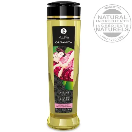 Aceite de Masaje Orgánico Frambuesa 240 ml | Shunga