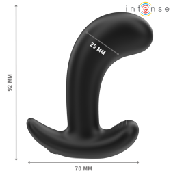 INTENSE - CHANDLER PLUG ANAL 10 VIBRACIONES NEGRO CONTROL REMOTO INTENSE ANAL TOYS 2