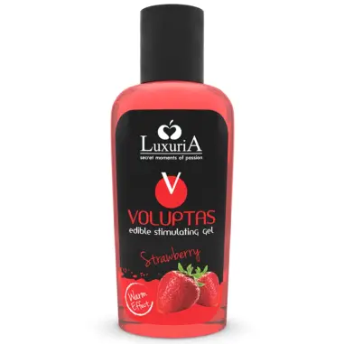 INTIMATELINE LUXURIA - VOLUPTAS GEL MASAJE COMESTIBLE EFECTO CALOR - FRESA 100 ML