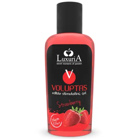 INTIMATELINE LUXURIA - VOLUPTAS GEL MASAJE COMESTIBLE EFECTO CALOR - FRESA 100 ML