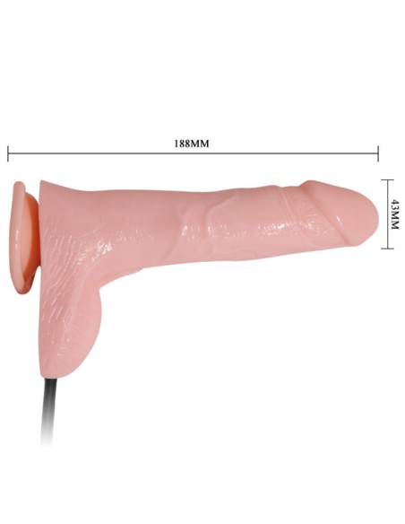 BAILE - INFLATABLE DILDO HINCHABLE REALÍSTICO CON VENTOSA 15 CM 