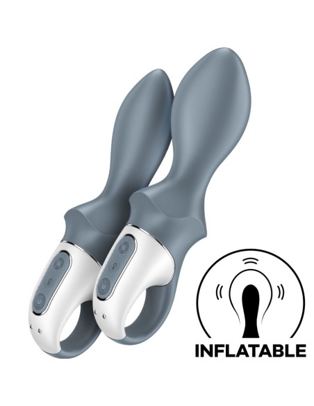 SATISFYER - AIR PUMP BOOTY 1 VIBRADOR INFLABLE ANAL GRIS