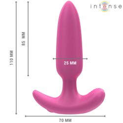 INTENSE - ROSS PLUG ANAL 10 VIBRACIONES ROSA CONTROL REMOTO INTENSE ANAL TOYS 2
