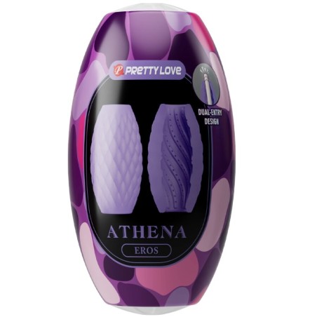 PRETTY LOVE - ATHENA EROS MASTURBADOR MASCULINO SILICONA MORADO PRETTY LOVE