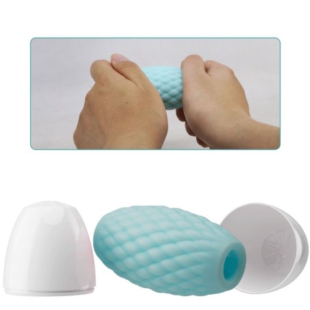 PRETTY LOVE - ATHENA EROS MASTURBADOR MASCULINO SILICONA CELESTE PRETTY LOVE