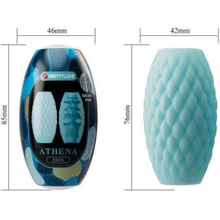 PRETTY LOVE - ATHENA EROS MASTURBADOR MASCULINO SILICONA CELESTE PRETTY LOVE