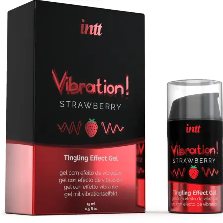 Potente Estimulante Íntimo Gel Vibrador Liquido Fresa 15 ml