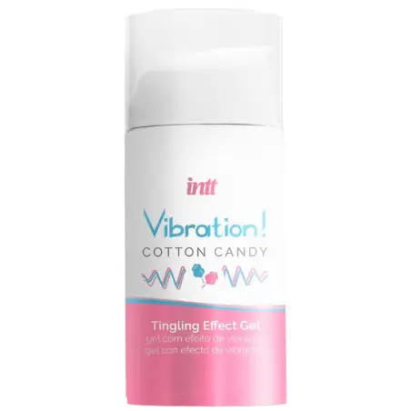 INTT - POTENTE ESTIMULANTE ÍNTIMO GEL VIBRADOR LÍQUIDO ALGODÓN DE AZÚCAR 15 ML