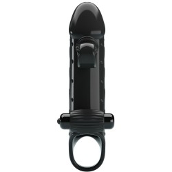 ROMANCE - FUNDA PARA PENE CON VIBRACIÓN NEGRO ROMANCE 2