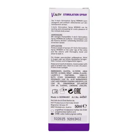 V-Activ Spray Estimulante para Mujer 50 ml | HOT