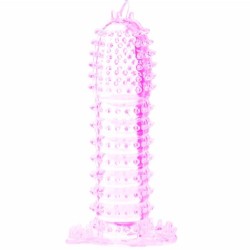 BAILE - FUNDA PARA PENE CON PUNTOS ESTIMULANTES ROSA 14 CM BAILE FOR HIM