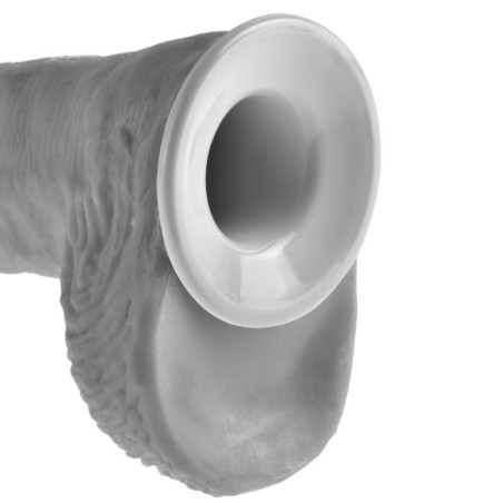 KING COCK - STRAP-ON CON DILDO HUECO 28 CM Y TIRANTES COLOR CARNE KING COCK