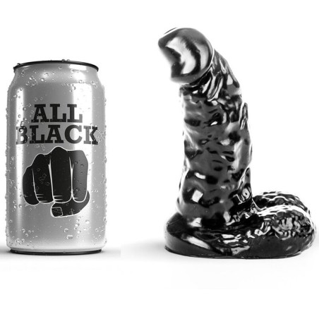 ALL BLACK - DILDO 13 CM ALL BLACK