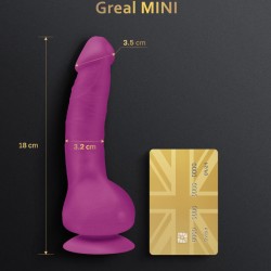 G-VIBE - GREAL MINI DILDO VIBRADOR SILICIONA FUCSIA G-VIBE 2