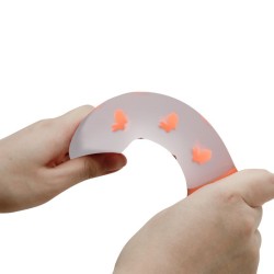 PRETTY LOVE - MAGICAL NIGHTFALL DILDO SIN VIBRACIÓN LUMINOSO NARANJA PRETTY LOVE FLIRTATION 2