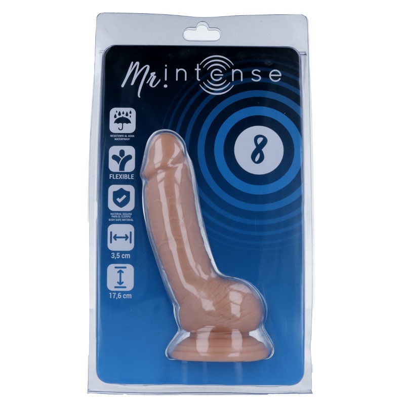 MR INTENSE - 8 PENE REALÍSTICO 17.6 CM -O- 3.5 CM 
