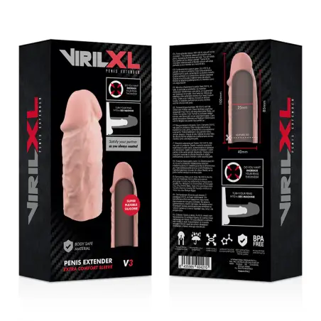 Extension de Pene Liquid Silicone V3 Natural | Virilxl