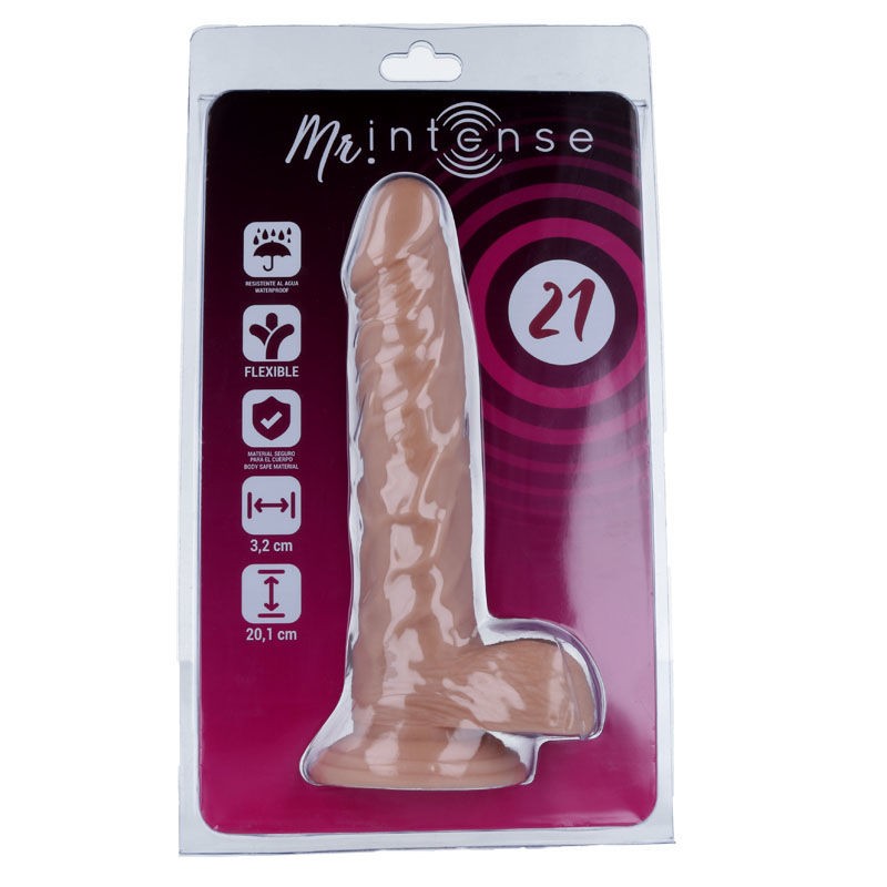 MR INTENSE - 21 PENE REALÍSTICO 20.1 CM -O- 3.2 CM 
