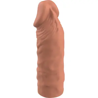 Extensión de Pene Liquid Silicone V5 Marrón | Virilxl