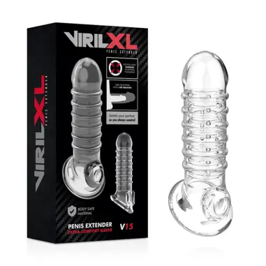 Extensión y Funda de Pene V15 Transparente | Virilxl