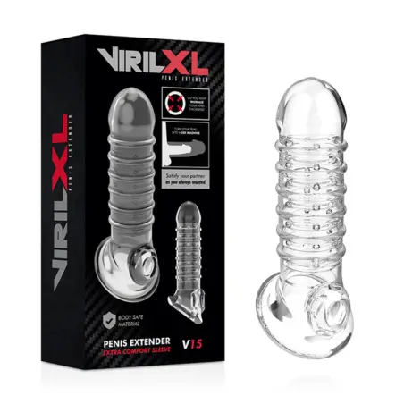 Extensión y Funda de Pene V15 Transparente | Virilxl