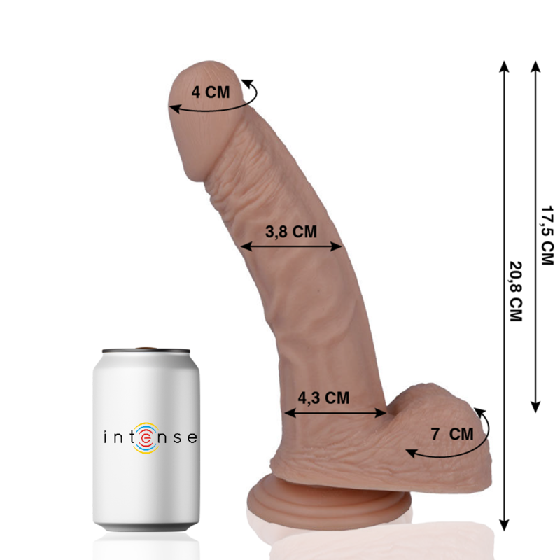 MR INTENSE - 23 PENE REALÍSTICO 20.8 CM -O- 3.8 CM 