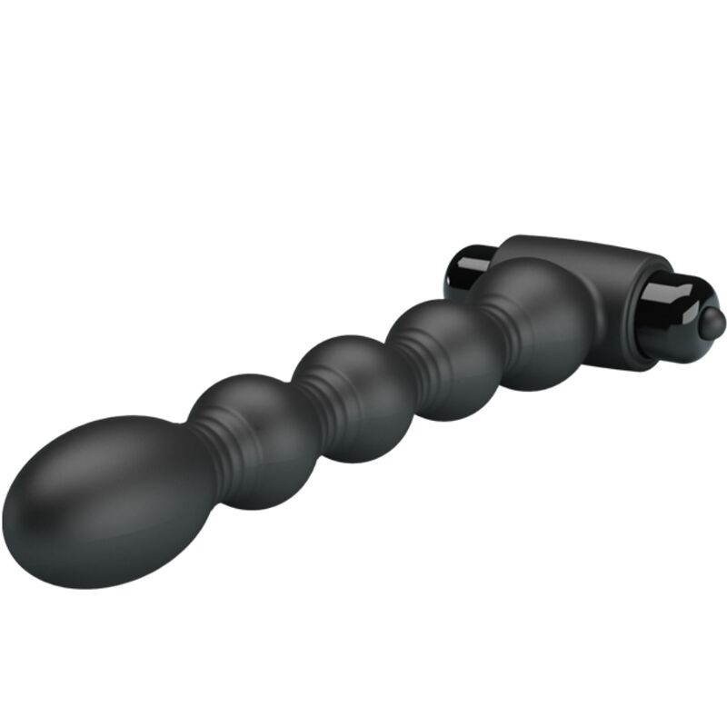 PRETTY LOVE - LYNN PLUG ANAL SILICONA 10 VIBRACIONES NEGRO 