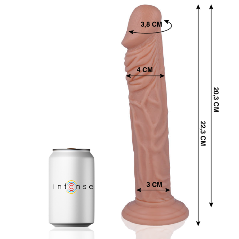 MR INTENSE - 27 PENE REALÍSTICO 22.3 CM -O- 4 CM 
