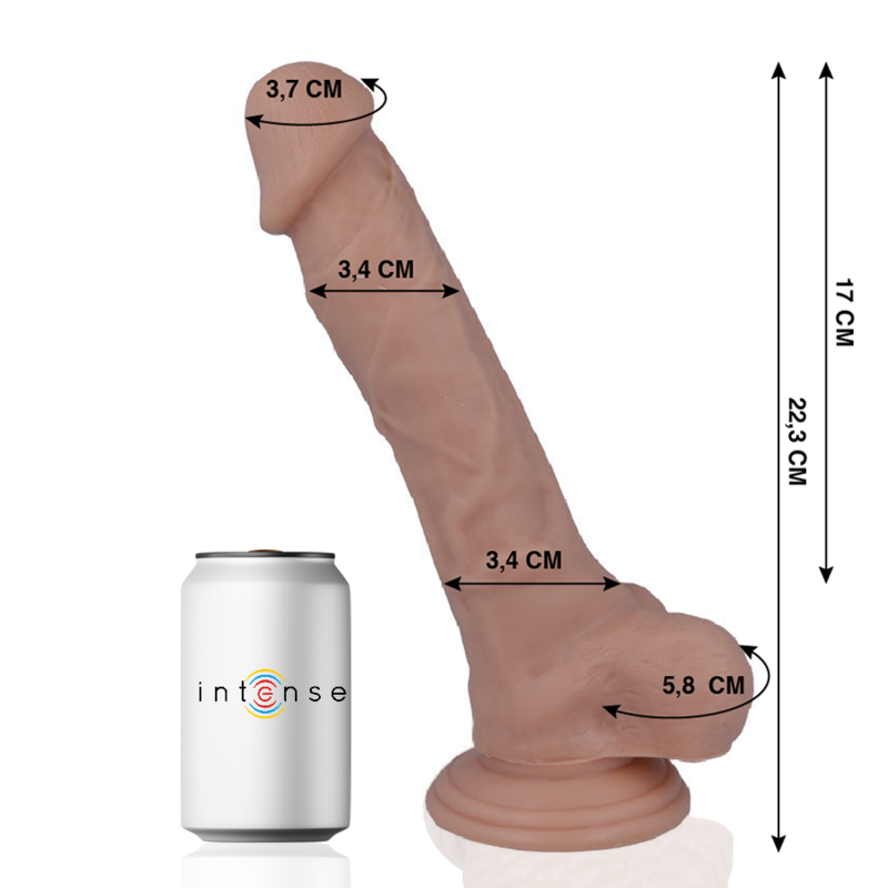 MR INTENSE - 28 PENE REALÍSTICO 22.3 CM -O- 3.4 CM 