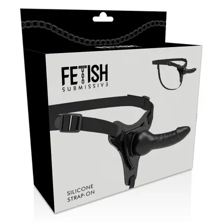 Silicona Negro Realistic 16 cm | Fetish Submissive Harness