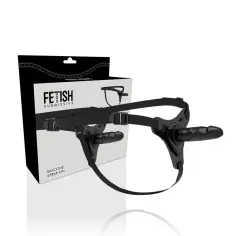 FETISH SUBMISSIVE HARNESS - SILICONA NEGRO REALISTIC 15 CM 2